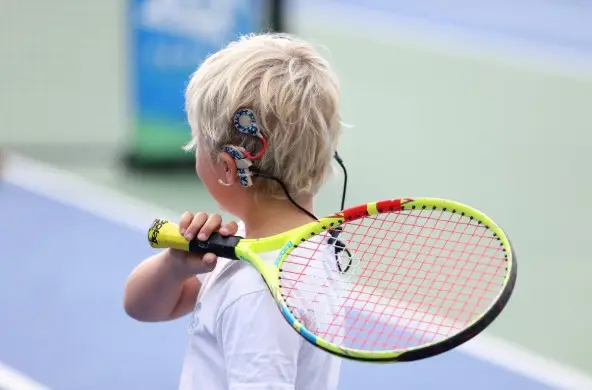 Deaf tennis junior