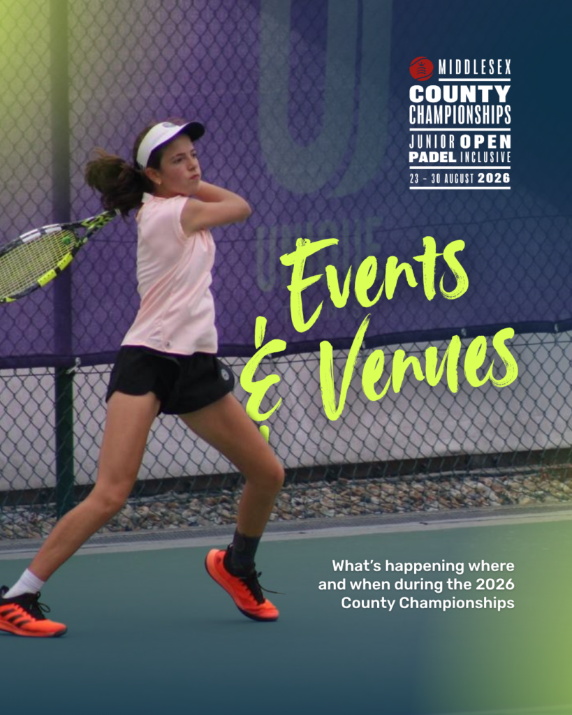 Middlesex County Championships 2026 Events & Venues